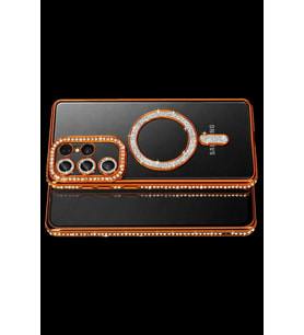 Pilelistore   Samsung Galaxy S26 Ultra Joke Simli Magneticsafe Kılıf - Turuncu