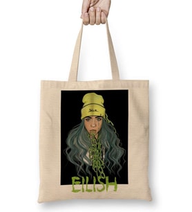 Billie Eilish 04 Bez Çanta Uzun Saplı