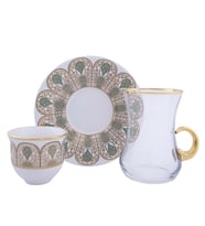 Decorium 18 Parça Kulplu Çay ve Mirra Takımı Hürrem M02028