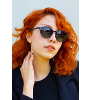 Lemon Retro Yuvarlak Polarize Güneş Gözlüğü (Siyah)