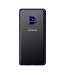 Samsung Galaxy S9 Silikon Renkli Köşe Korumalı Lazer Kılıf (Altın / Dore)
