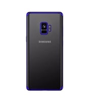 Samsung Galaxy S9 Silikon Renkli Köşe Korumalı Lazer Kılıf (Altın / Dore)