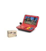 Nd753 A13 Retro Mini Oyun Konsolu 10.0" Katlanabilir Ekran Kırmızı