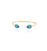 Kadir Jewellery 22 Ayar Altın Kaplama El İşçiliği Zirkon Taşlı Kadın Charm Bileklik