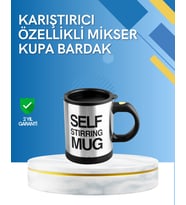 Çift Katmanlı Termos Özellikli Karıştırma Motorlu Kupa