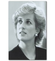 Cakatablo Princess Diana Kısa Saç Ve Küpeli Fotoğrafı MDF Tablo
