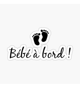 Arabada bebek var Baby On Board Sticker Etiket 19CM md4