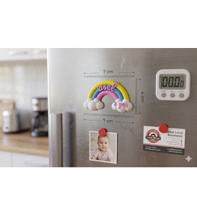 Gökkuşağı Magnet Bebek Hediyelik  - Kişiye Özel Gökkuşağı Magnet Seti 20 Adet (kişiye Özel)