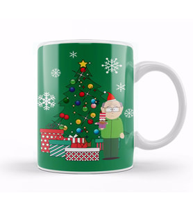 Mr Garrison Around The Christmas Tree South Park Kupa Bardak Porselen