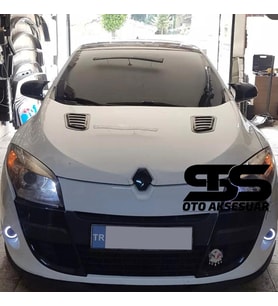 Renault Megan 3 Uyumlu Piano Black Kaput Üstü Havalandırma Izgarası