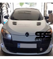 Renault Megan 3 Uyumlu Piano Black Kaput Üstü Havalandırma Izgarası