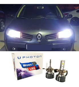 Renault Megane 2 Led Xenon Uzun Far Ampulü H1 Mono Yeni Seri Beyaz