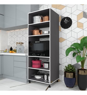 Kenzlife fırın dolabı müzeyyen gri 180*65*50 mutfak XLARGE ayaklı banyo kiler ofis