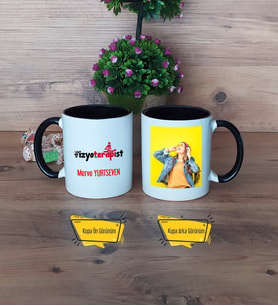 Fizyoterapist Kupa Bardak Siyah Fotoğraflı Fizyoterapistler Günü Hediyesi