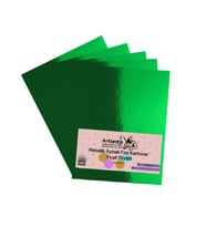 Yeşil 35x50 Metalik Aynalı Fon Kartonu 5 Adet 1 Paket Artlantis Aynalı Metalik Fon Kartonu