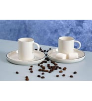 Porland Chopin Platin Kahve Takımı 8 Parça 04ALM006988