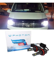 Vw Transporter T7 Led Xenon Uzun + Kısa Far Ampulü H4 Ultimate 9500 Lumens Yeni Seri Beyaz