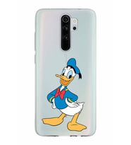 Xiaomi Redmi Note 8 Pro Uyumlu Kapak Donald Duck Tasarımlı Şeffaf Silikon Kılıf