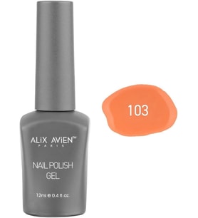 Turuncu Yavruağzı Kalıcı Oje 103-Yoğun Renk Veren Jel Oje 12 ml-Nail UV Gel Polish 103