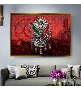Altın Çerçeveli dekoratif tablo a416 (Gold)
