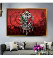 Altın Çerçeveli dekoratif tablo a416 (Gold)
