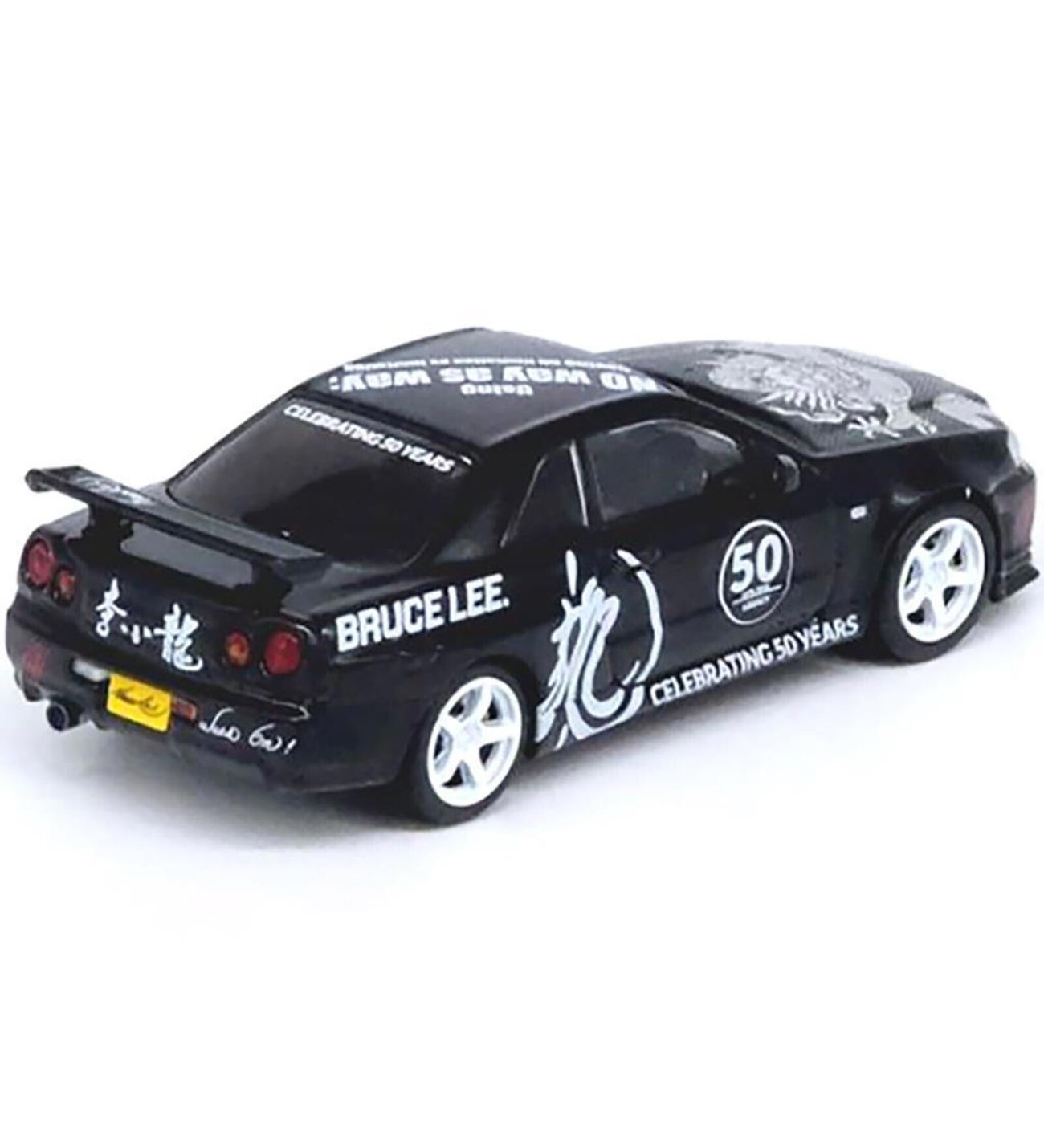 İnno64 Nissan Skyline GT-R R34 RHD BLACK BRUCE LEE 1/64 Model Araba