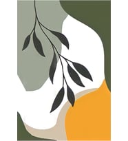 Hbb Sanat Koleksiyonu Soyut Tasarım Ahşap Tablo/poster