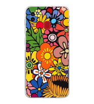 PrintiFy Samsung Galaxy A30 ile Uyumlu Retro Color 2  Kamera Korumalı Şeffaf  Kılıf