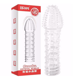 FH Suzaku Uç Kısmı Tırtıklı Gövdesi Kabartmalı Penis Kılıfı