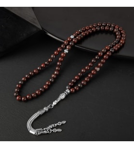 Dragon Jasper Doğal Taş Tesbih 99luk - 6mm (Çok Renkli)