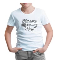 Microphone Karaoke King Beyaz Çocuk Tshirt