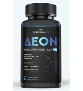 PERPETUA.LIFE AEON 60 Capsul Anti-Aging NAD+ Nicotinamide DUO™Fisetin,Quercetin,Resveratrol,TMG,Spermidine,ABD Menşei.