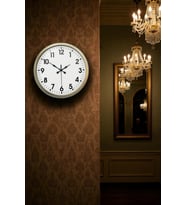 River World Duvar Saati Metal Klasik Standart Eskitme 40 cm