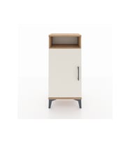 Arges Komodin 3 Raflı Tek Kapaklı 44x30x96 Çam-Aytaşı