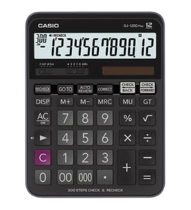 Casio DJ-120D Plus İşlem Kontrollü 12 Hane Masa Üstü Hesap Makinesi