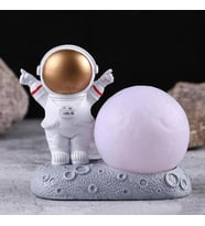 Zafer Kazanan Mutlu Astronot Gece Lambası (Renksiz)