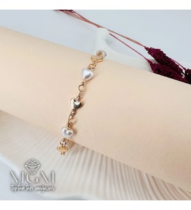 Pirinç Bileklikler 17+5 Cm Uzatma Payı - Kbl0163