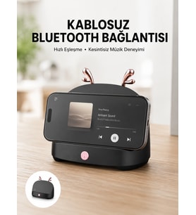Bluetooth Hoparlör Uzun Pil Ömrü Yüksek Ses Kaliteli Kablosuz Telefon Tutma