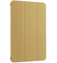 Apple iPad 9.7 2018 Fuchsia Smart Cover Standlı 1-1 Kılıf (Gold)