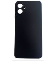 Samsung Galaxy A06 Uyumlu Yumuşak Silikon Kılıf Kadife Dokulu Mat Siyah