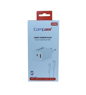 Compaxe CTA-350TI 35W 5V 3A PD-QC+ Type-C To Lightning Şarj Kablosu