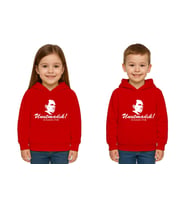 Unisex Ay Yıldızlı 19 Mayıs 29 Ekim 23 Nisan 10 Kasım Atatürk Çocuk Kapüşonlu Sweatshirt (Kırmızı)