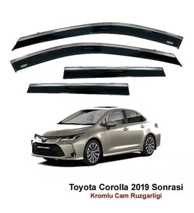 Toyota Corolla Kromlu Cam Rüzgarlığı Niken 2019 Sonrası
