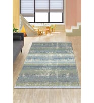 Çok Renkli Vintage Dokuma Pamuk Taban Kaymaz Kilim KLM180