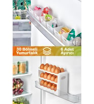 Mithra Life 6 Parça Buzdolabı İçi Düzenleyici ve 30 Bölmeli Yumurtalık MIT1105
