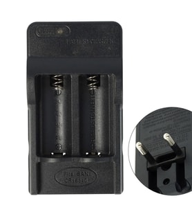 PowerMaster PMR-W018 4.2 Volt 650 mAh 16340 Pil Şarj Cihazı (Siyah)