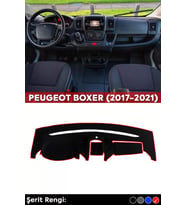 Peugeot Boxer (2017-2021) 3d Torpido Koruma Kılıfı - Ön Göğüs Kaplama - Kırmızı Şerit