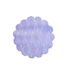 Organze dantel desenli pembe 22cm p100-