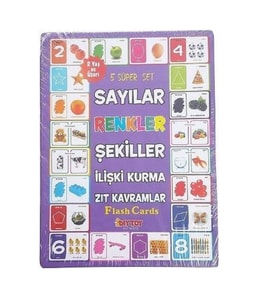 Dıy Toys Sayılar, Renkler, Şekiller, İlişki Kurma, Zıt Kavramlar 1413 (Çok Renkli)