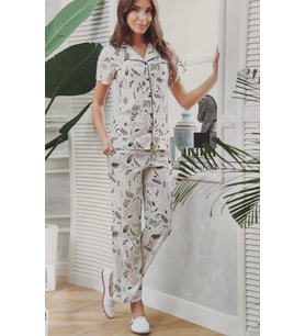 Dowry 08-818 Kısa Kollu Bayan Pijama Takımı